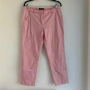 MAXMARA | Red And White Printed Slim Pants